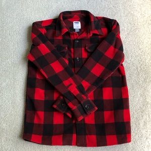 Old Navy Red/Black Plaid Fleece - Boys